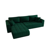 ECKSOFA Camila - Grün, Holzwerkstoff/Textil (280/185cm) - Fun Möbel