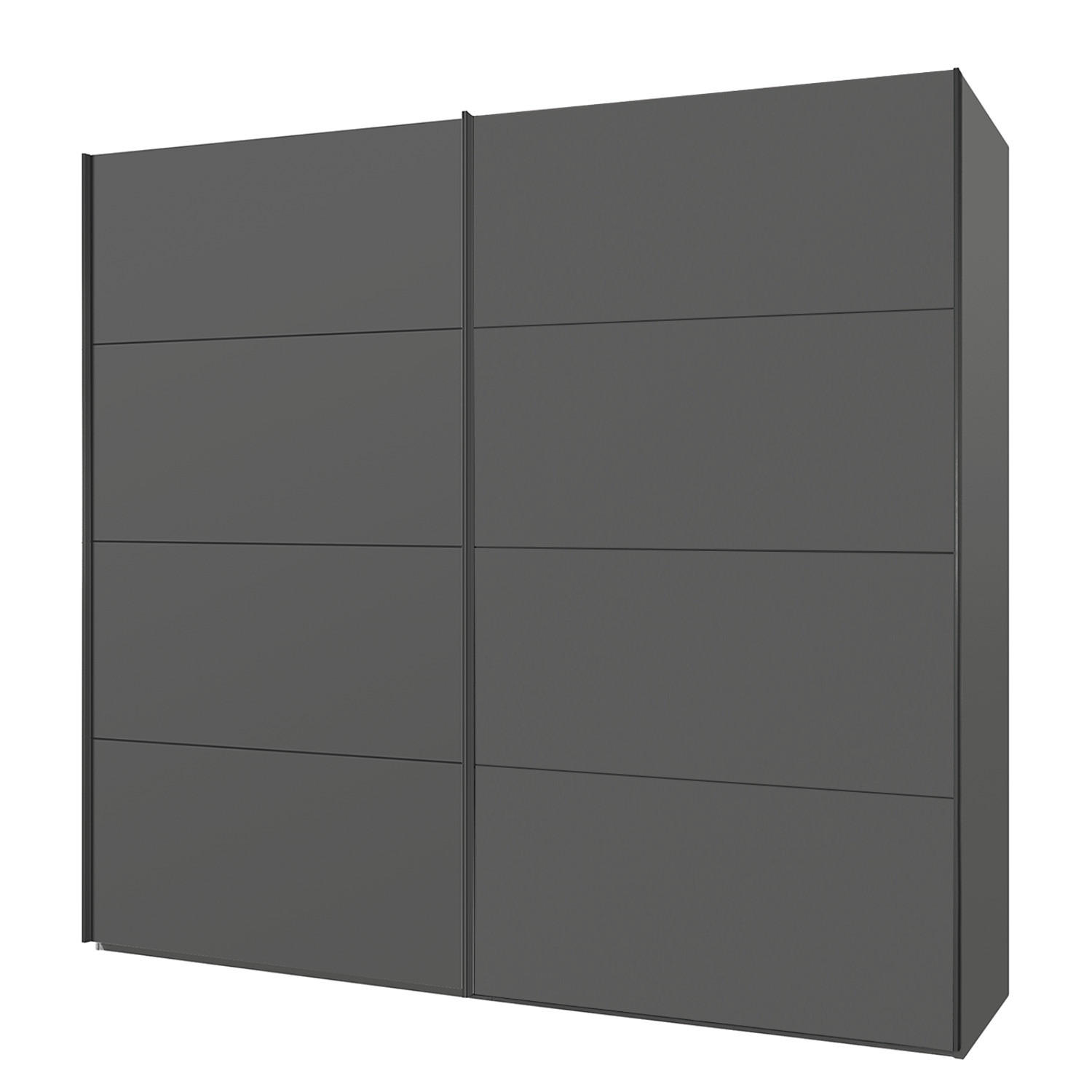 SCHWEBETÜRENSCHRANK - Graphitfarben, Holzwerkstoff (270/222/69cm) - home24