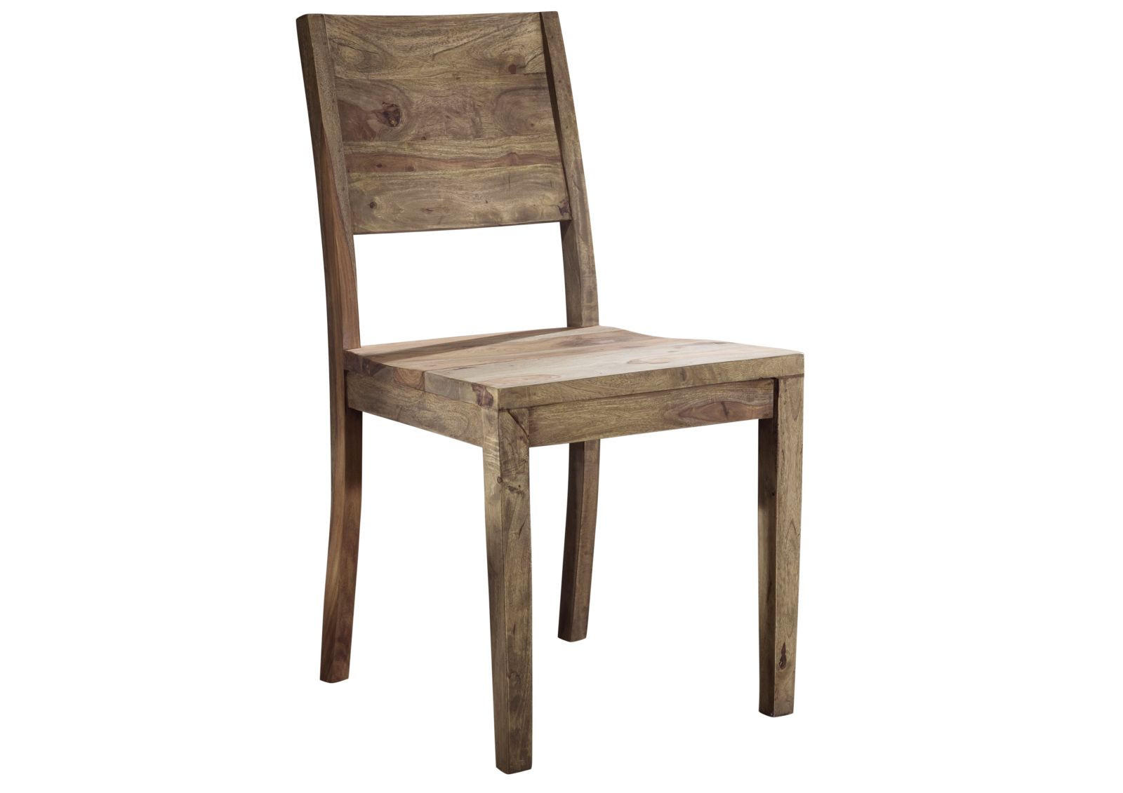 STUHL Massivholz 45 x 45 x 90 cm grau NATURE GREY #705 - Grau, Holz (45/90/45cm) - Massivmoebel24