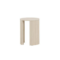 BEISTELLTISCH, Bristol, Whitewash, MDF, 40 x 40 x 52 cm - Weiß, Holzwerkstoff (40/40/52cm) - ebuy24