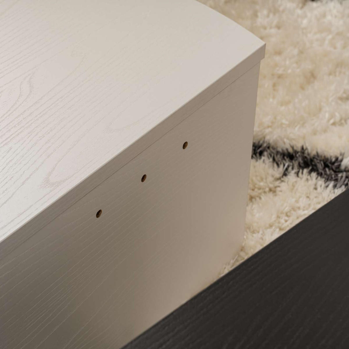 COUCHTISCH orion Blanc de bois - Weiß Hochglanz, Holzwerkstoff (9.5/90/35cm) - Calicosy