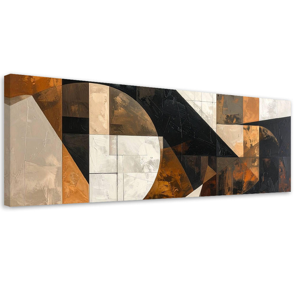 LEINWANDBILD 3D und geometrisch 150x50cm - Braun, Textil (150/50cm) - Feeby