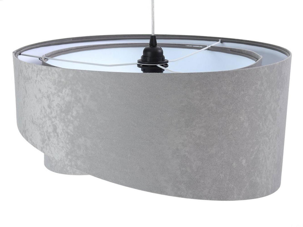 HÄNGELEUCHTE Grau 50/23 cm - Weiß, Kunststoff (50/1.3/23cm) - ONZENO