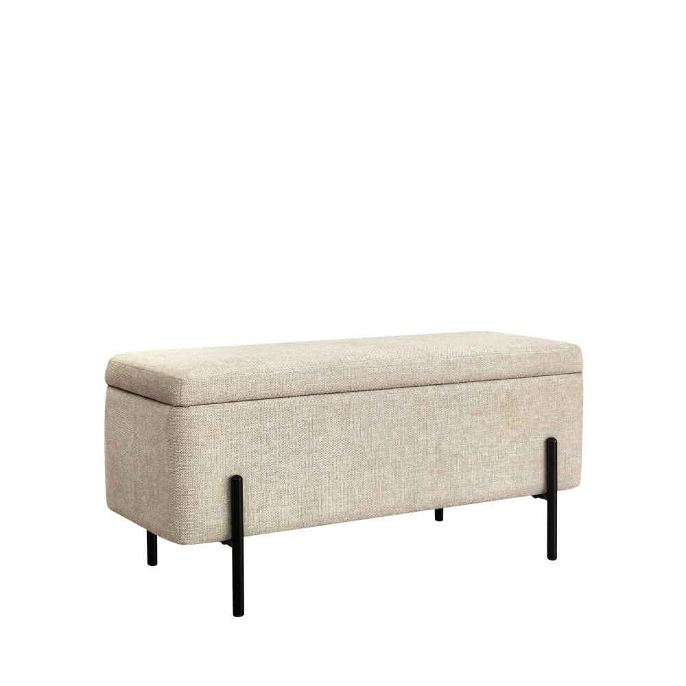 Drawer Sitzbank Beige 100x46x44 cm