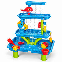 MASĂ Albastru Verde Roșu joc cu apă 82x58x58 cm - albastru, material plastic (58/58cm) - Relaxdays