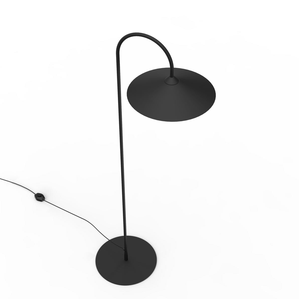 STEHLEUCHTE - Schwarz, Metall (40/75/170cm) - Lumicom