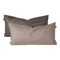 KISSENHÜLLENSET Doubleface Renforcé 2-teilig 40x80 cm Taupe-Dunkelgrau - Dunkelgrau/Braun, Textil (40/80cm) - SCHIESSER