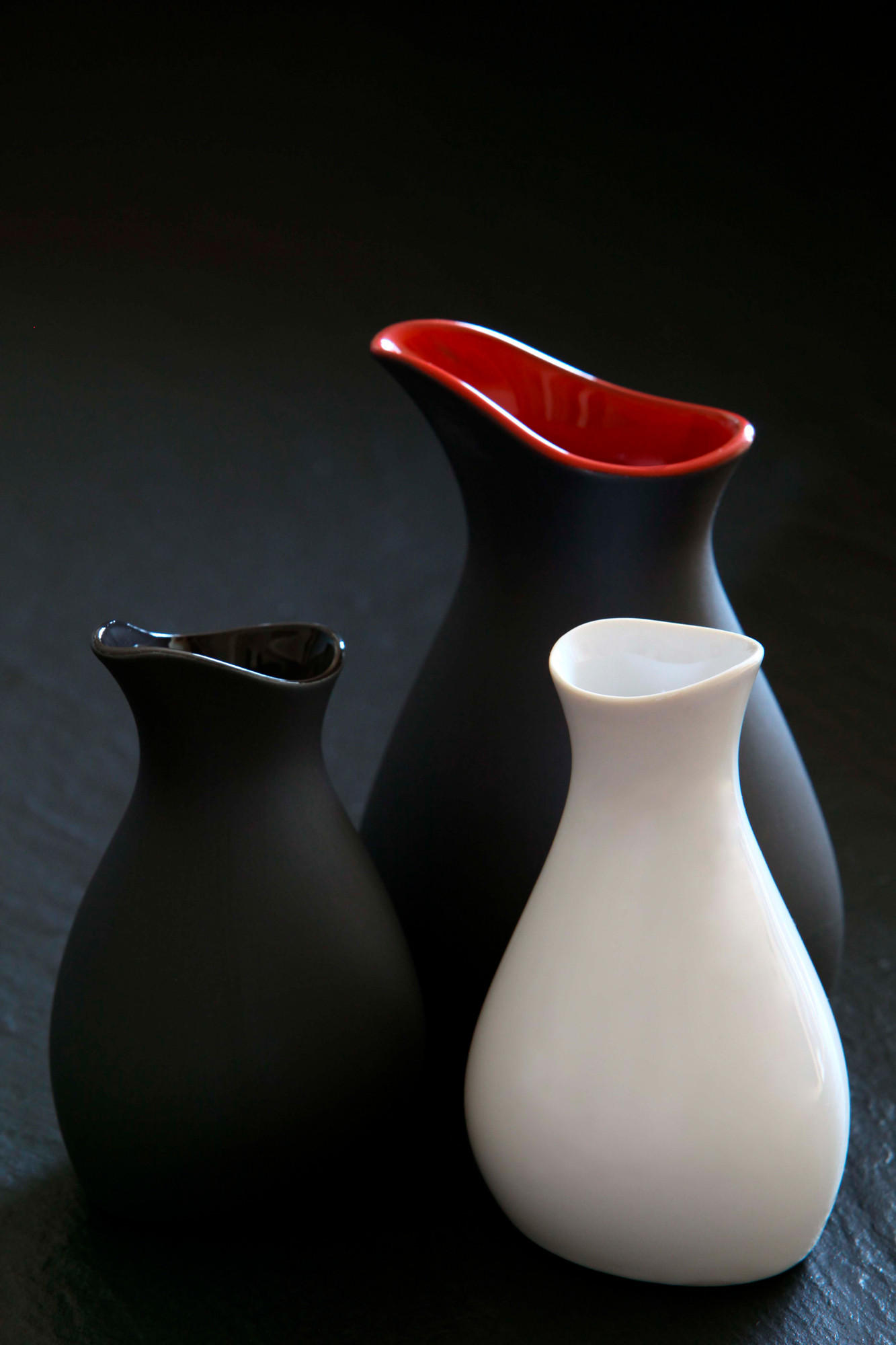 KARAFFE & SAUCIERE Weiss 25 cl - Weiß, Keramik (0.25L) - Revol Porcelaine France