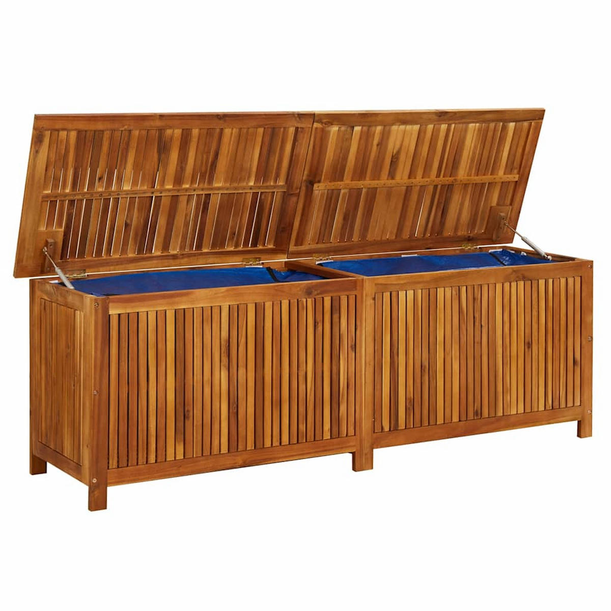 GARTEN-AUFBEWAHRUNGSBOX 175/50/58 Cm Massivholz Akazie - Akaziefarben, Holz (175/58/50cm) - vidaXL