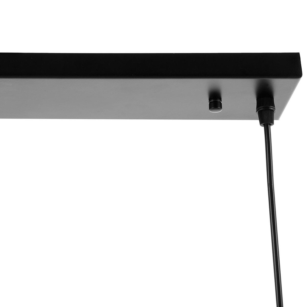 HÄNGELEUCHTE Bayas 4/100/127 cm - Schwarz, Metall (4/100/127cm) - Beliani