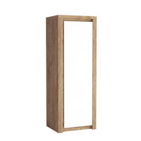 DREHTÜRENSCHRANK VARUS 72,5/197/59 cm 1-türig Eichefarben - Eichefarben/Weiß, Holzwerkstoff (72.5/197/59cm) - MASSENO