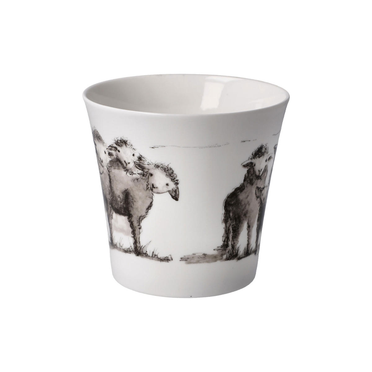 TEETASSE Peter Schnellhardt - Neugierige Horde, Fine Bone China, Bunt, 350 ml - Multicolor, Keramik (0.35L) - Goebel