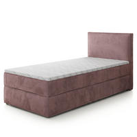BOXBETT PELLIO 90x200 cm mit Matratze und Topper - Lila - Lila, Holz (90/200cm) - MASSENO