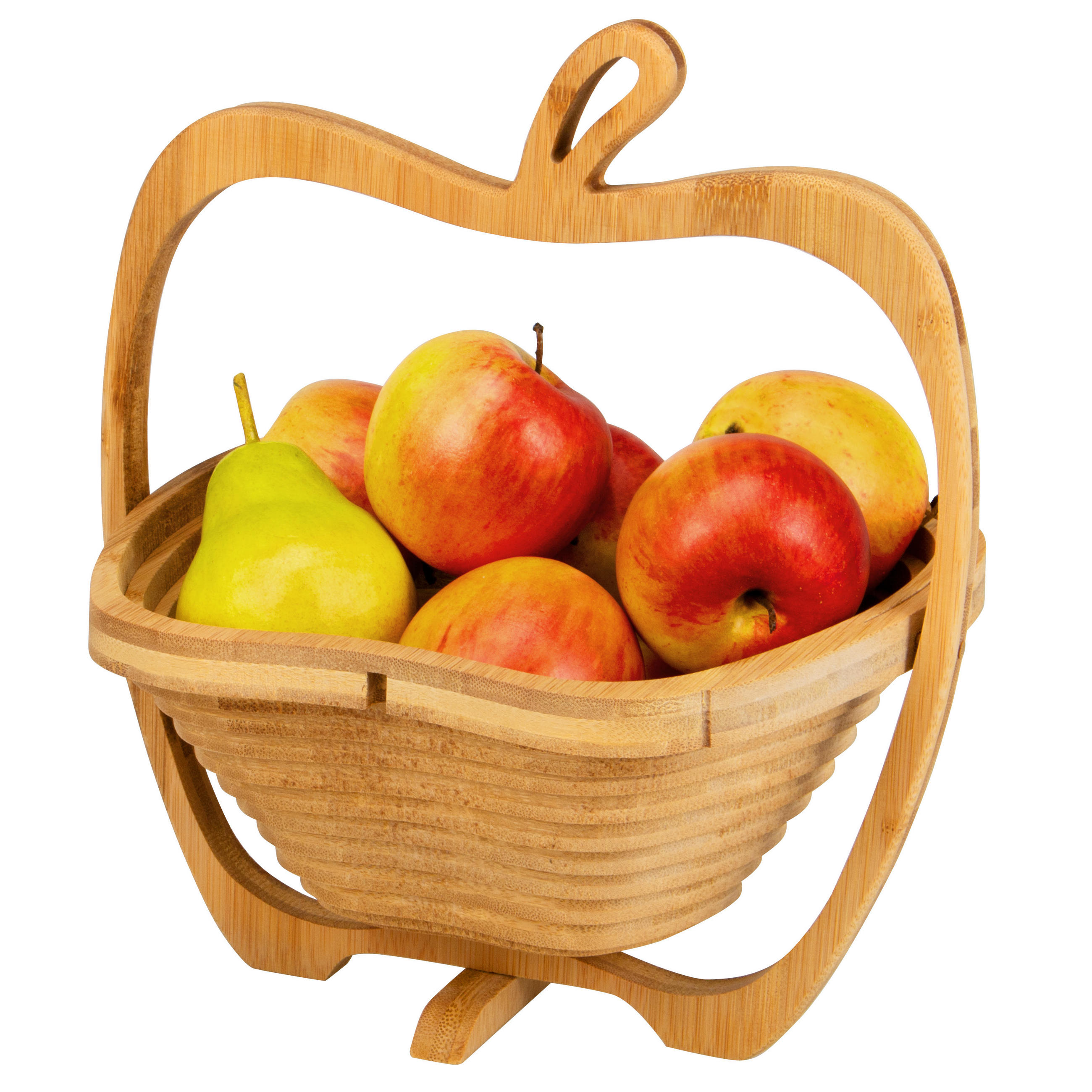OBSTKORB, Bambus - Braun, Holz (30cm) - bremermann