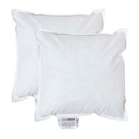 FÜLLKISSEN 2er-Set, Federkissen 30/30 cm - Weiß, Textil (30/30cm) - Homescapes