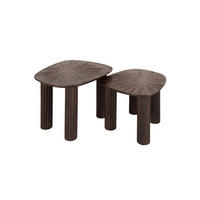 COUCHTISCH INKA 2ER SET Braun Teakholz - Braun, Teakholz/Holz (76/61/38cm) - KAWOLA