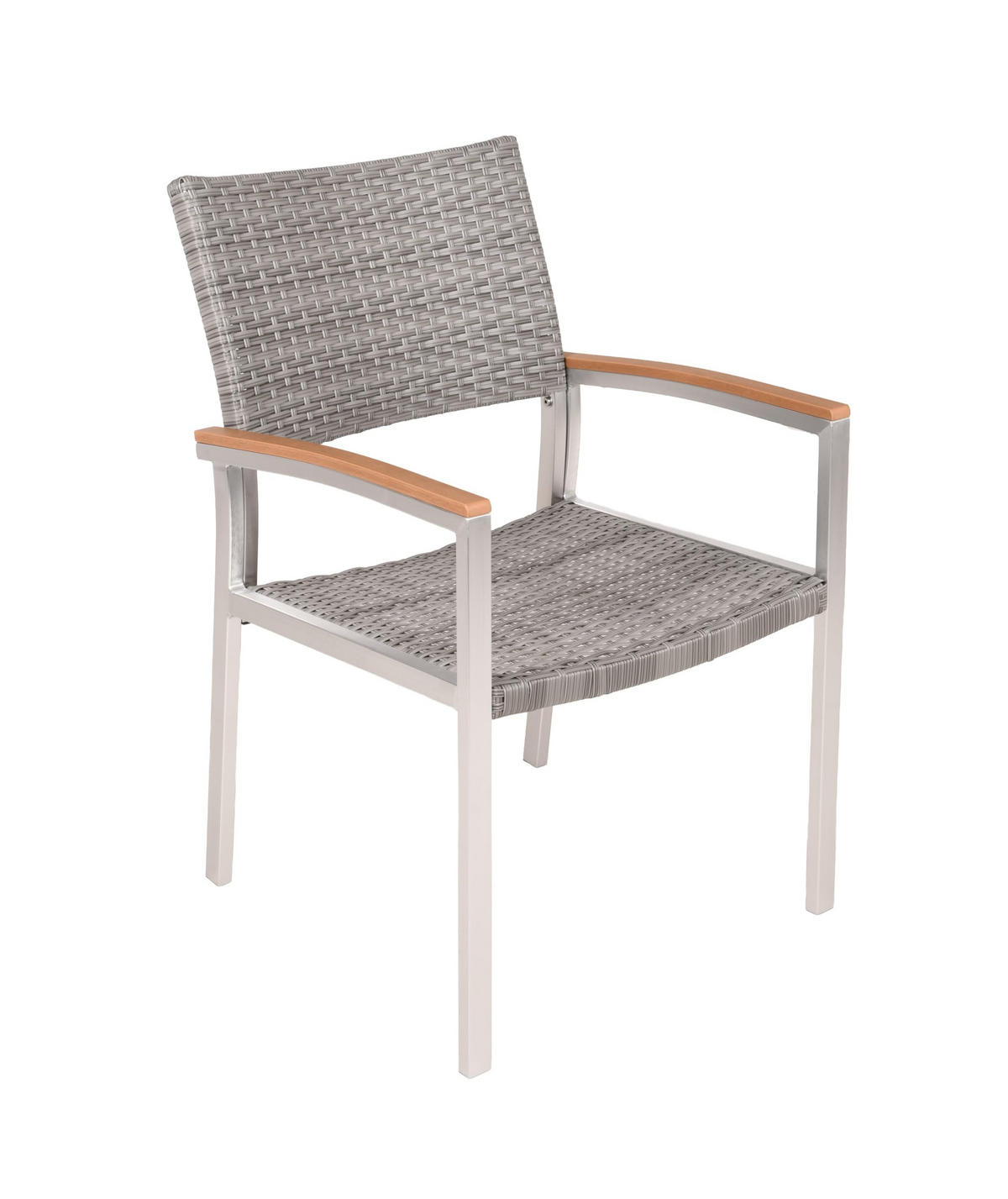 GARTENSTUHL 2er Set Bonn Stapelstuhl - Braun, Kunststoff (60/84/55cm) - DELUKE