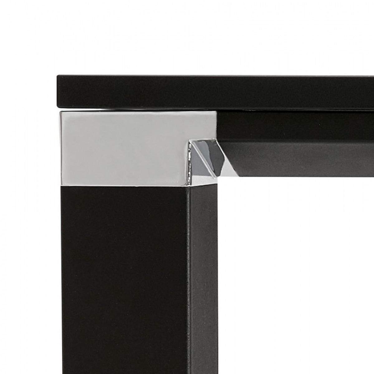 SCHREIBTISCH Schwarz 140x70x101,8 cm - Schwarz, Holz/Metall (140/70/101.8cm) - AlterEgo