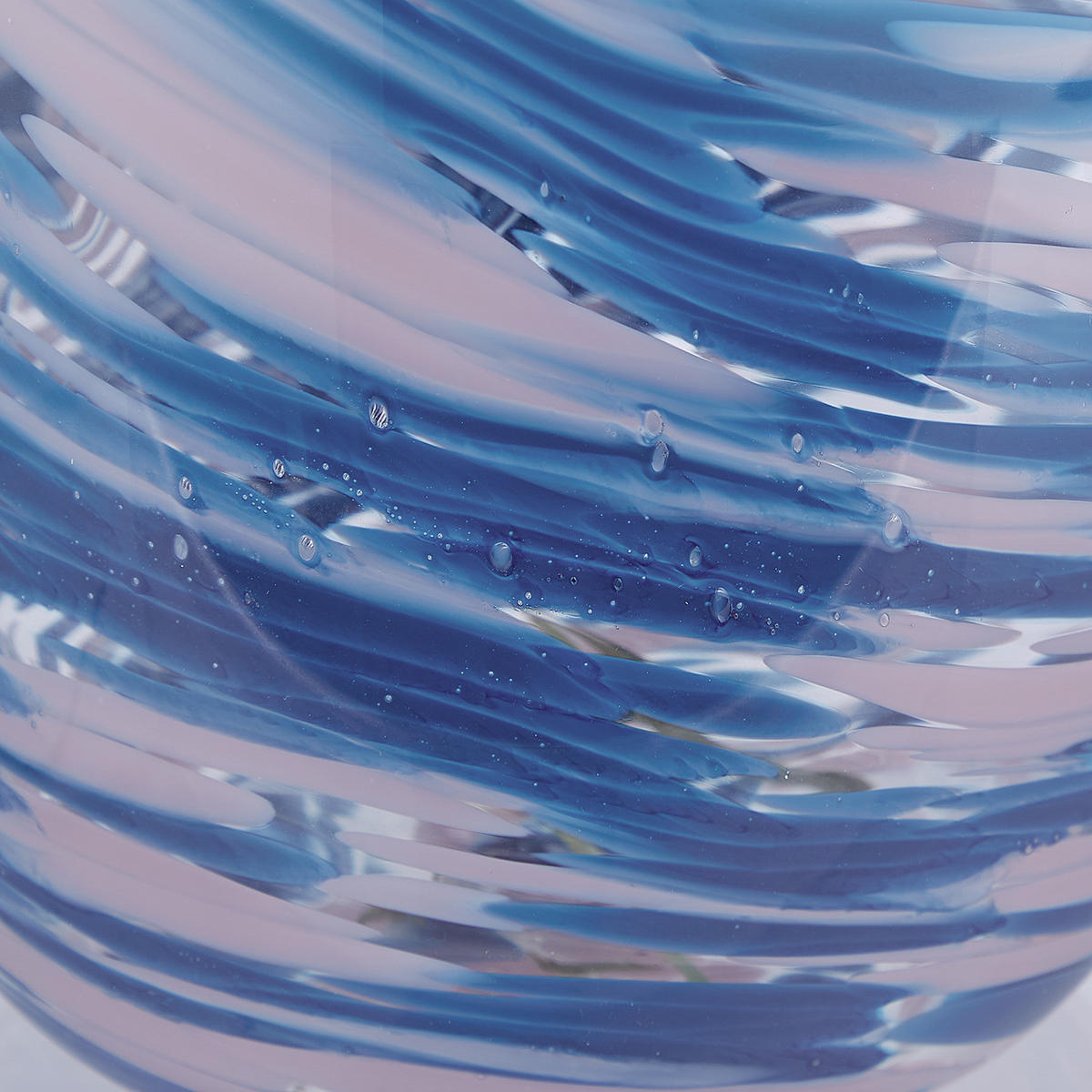 VASE Swirl - Blau/Pink, Glas (27cm) - Butlers