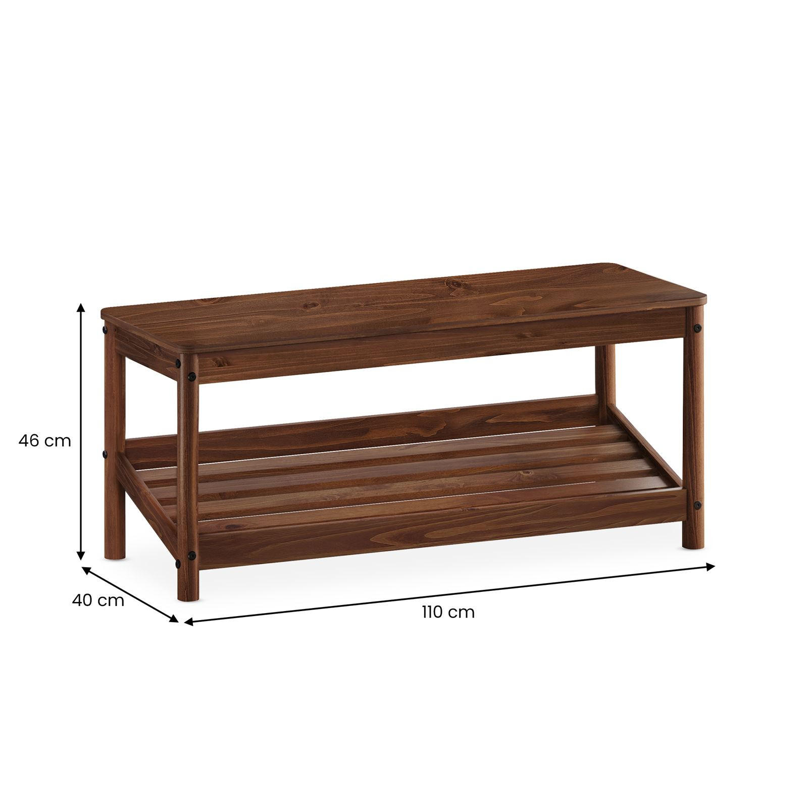 FLURBANK APOANA - Kastanienfarben, Holz (110/46/40cm) - IDIMEX