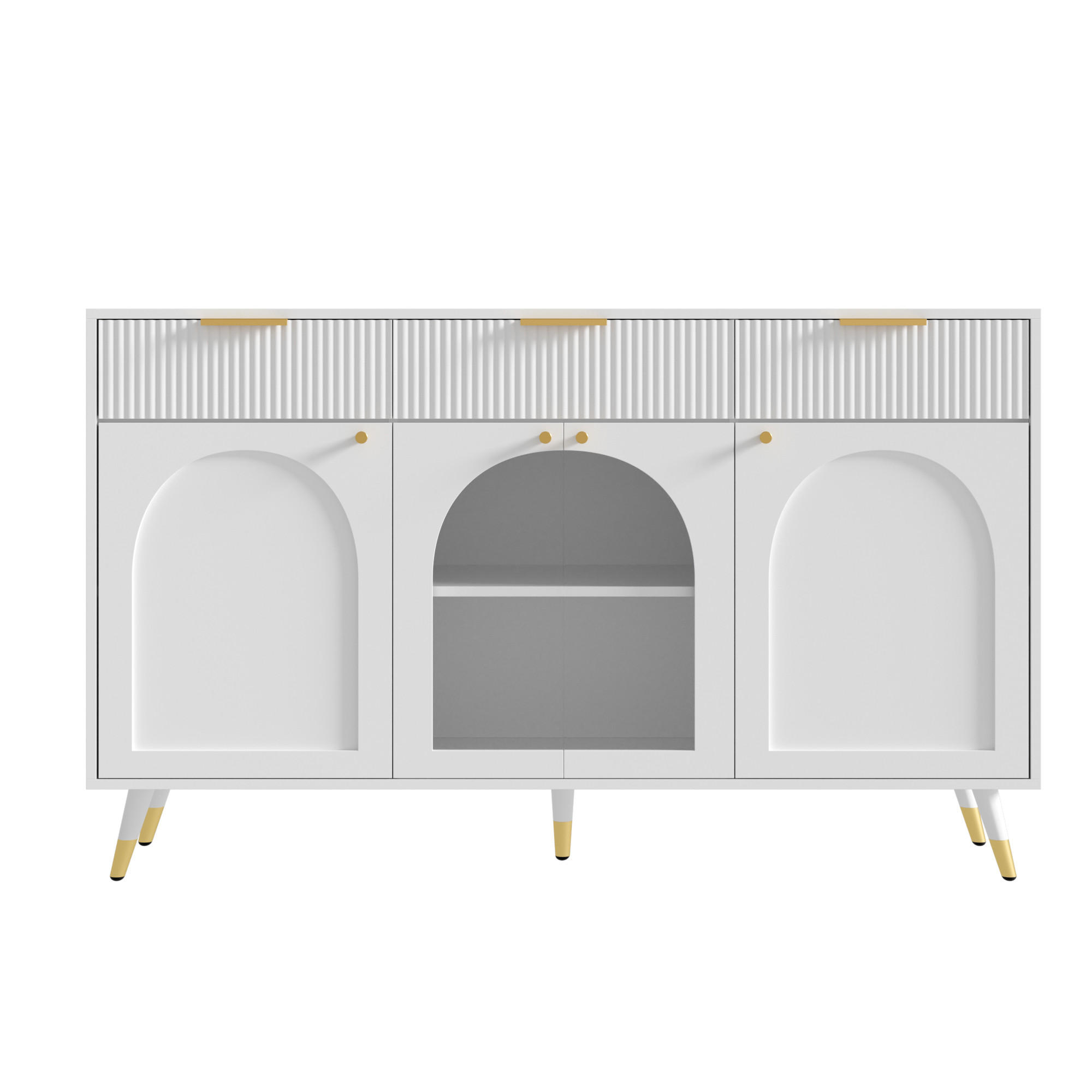 Urban Meuble Sideboard Weiß 140x85.5x40 cm