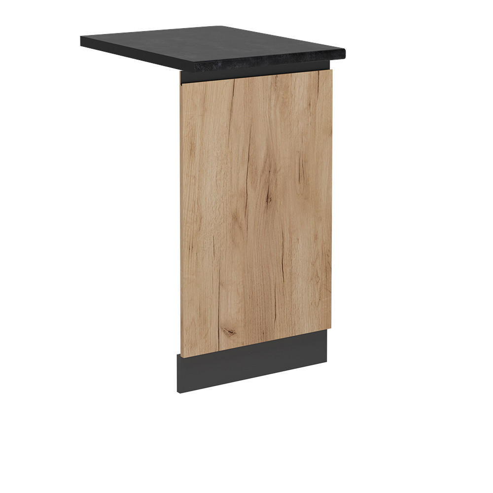 DISKMASKINENS FRONTPANEL R-Line Goldkraft ek 45 cm , AP Antracit Honungsek, Antracit 81.8/45/60 cm