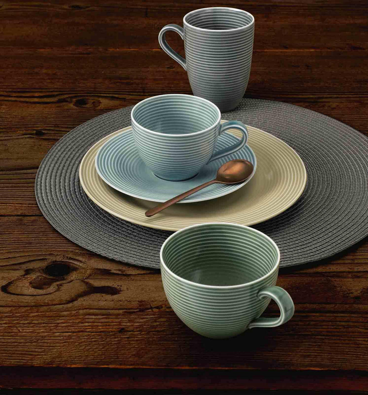 KAFFEEBECHER Beat Color Glaze Sandbeige 350 ml 6er Set - Beige, Keramik (0.35L) - Seltmann Weiden