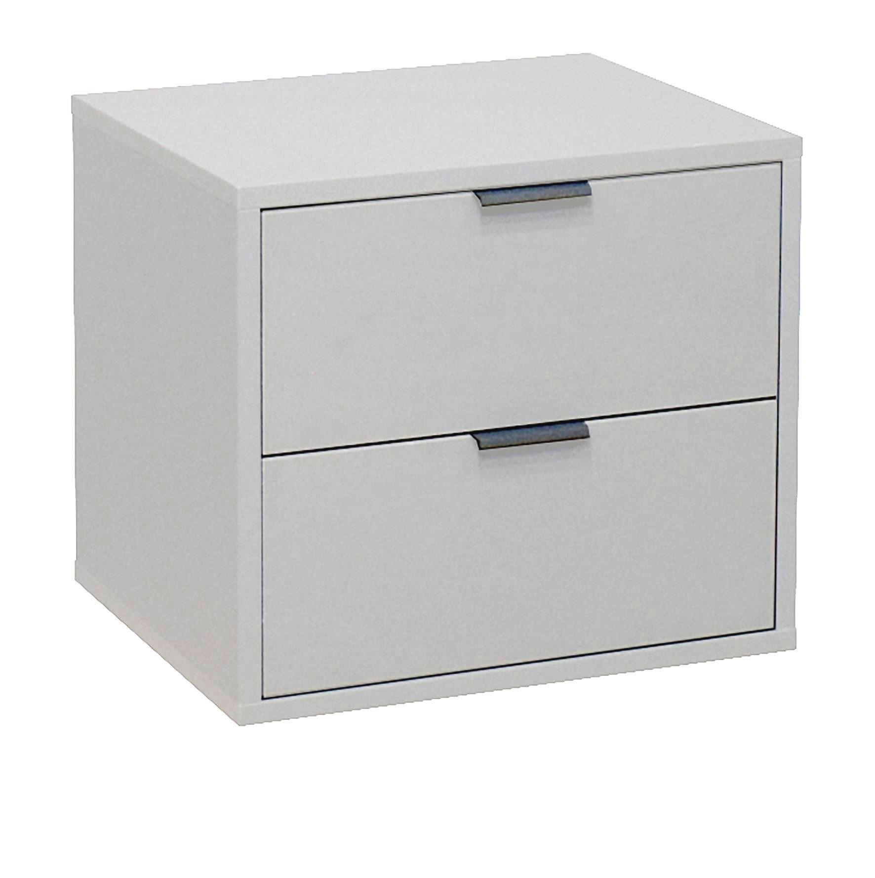 KOMMODE Erna 51x45x47 Kreidegrau matt Lack - Hellgrau, Holzwerkstoff (51/47/45cm) - 58aufmkessel