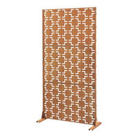 TRENNWAND Basciano - Rostfarben, Metall (90/180/40cm) - casa.pro