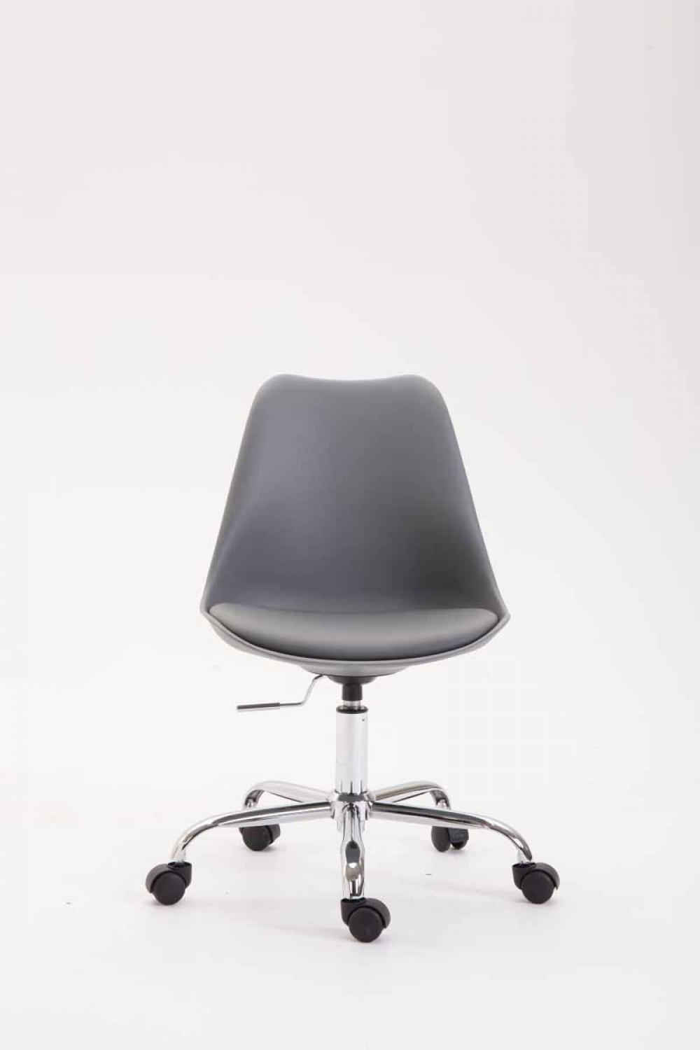 DREHSTUHL Kunststoff Grau - Chromfarben/Grau, Kunststoff/Metall (48/81/54cm) - CLP