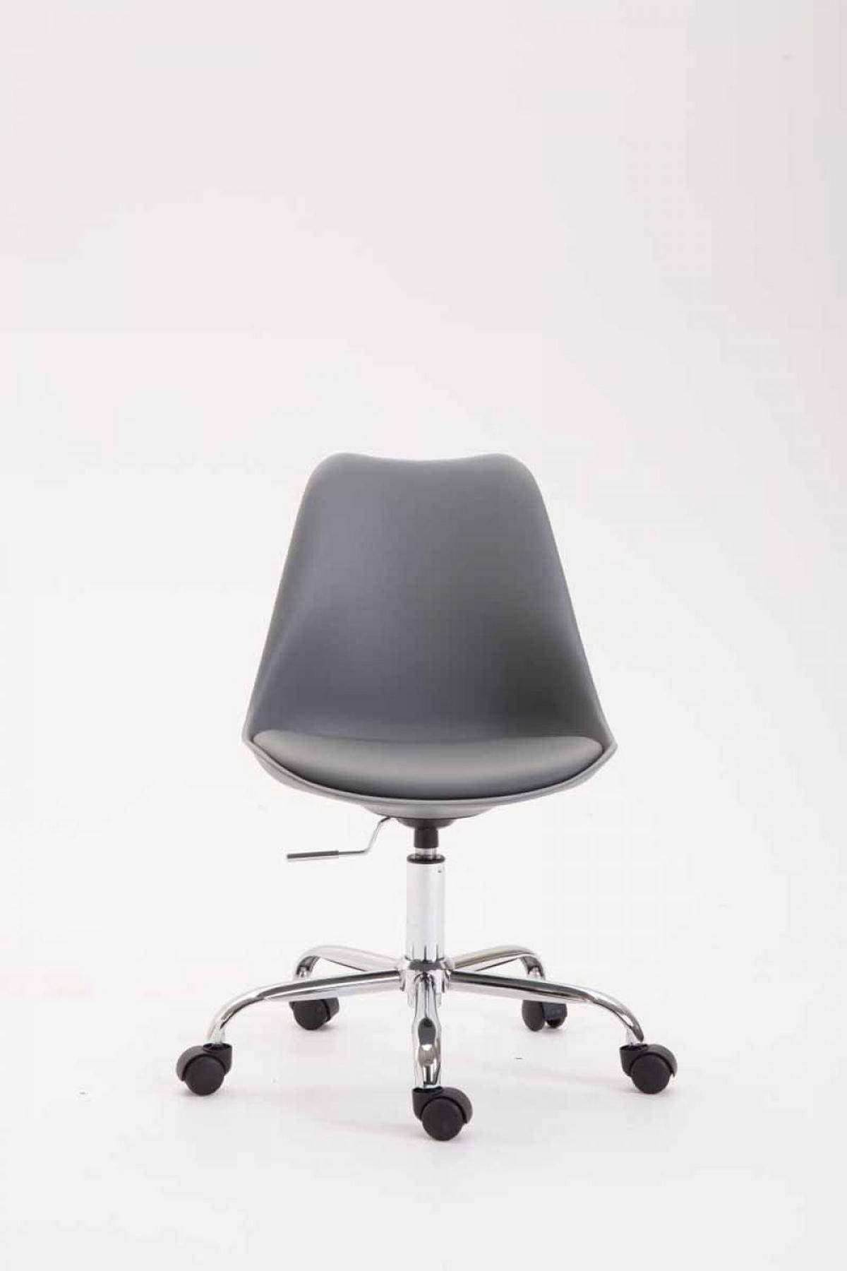 DREHSTUHL Kunststoff Grau - Chromfarben/Grau, Kunststoff/Metall (48/81/54cm) - CLP
