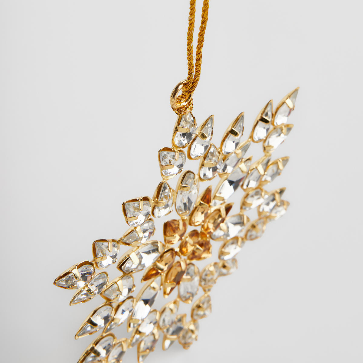 WANDDEKORATION Diastaro, Gold, 12 x 12 cm, Dekorative Weihnachtsdeko - Goldfarben, Kunststoff (12/12/1cm) - home&you