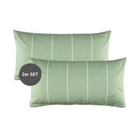 RENFORCÉ KISSENBEZÜGE HARPLINES - Grün, Textil (40/80cm) - Esprit