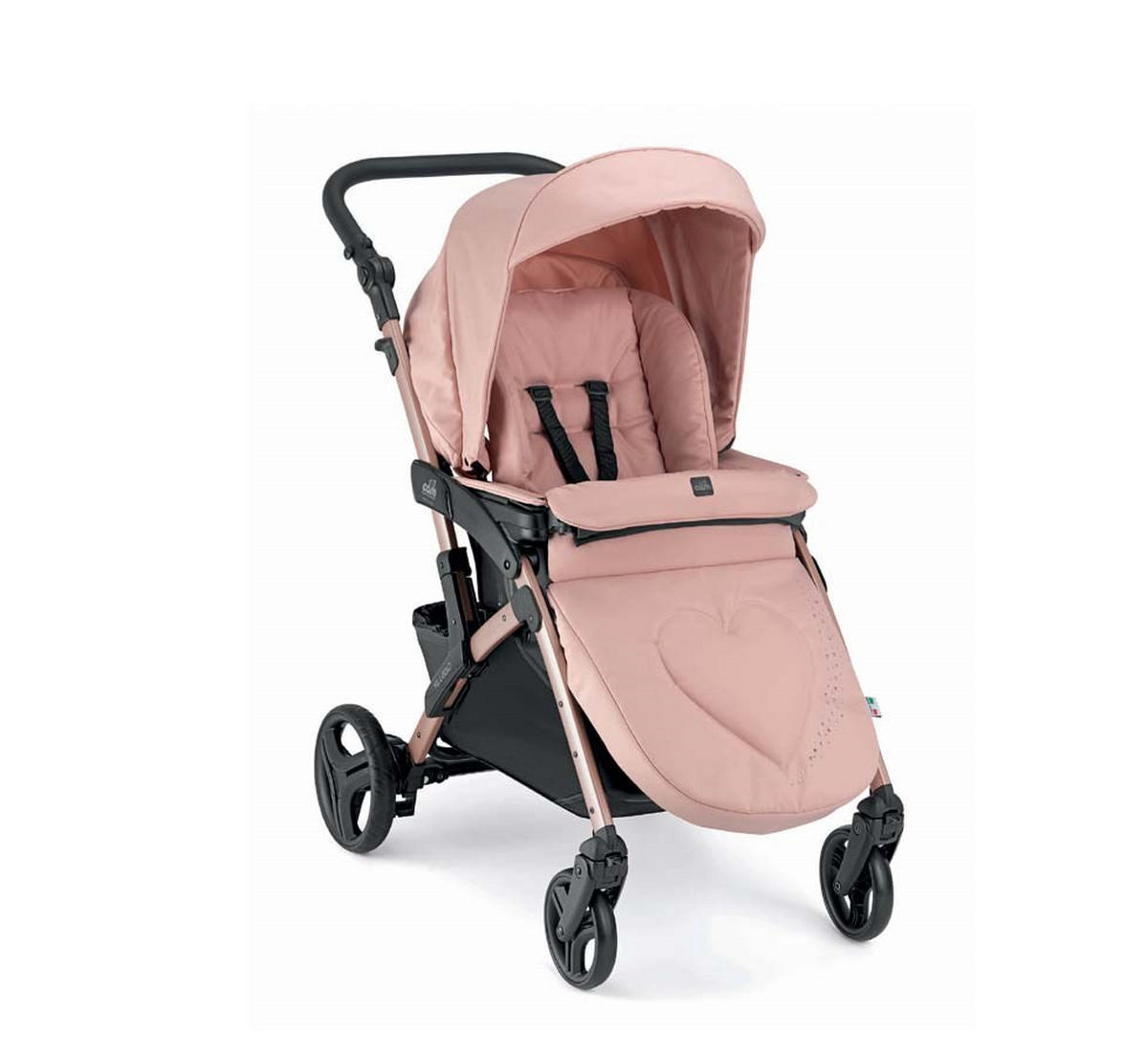 KOMBI-KINDERWAGEN Fluido Easy Kombi 2in1 - Rosa, Kunststoff (907/507/564cm) - Cam il Mondo del Bambino S.p.A.