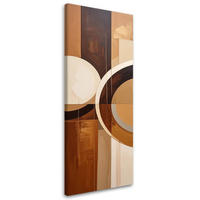 LEINWANDBILD 3D und geometrisch 50x150cm - Braun, Textil (50/150cm) - Feeby