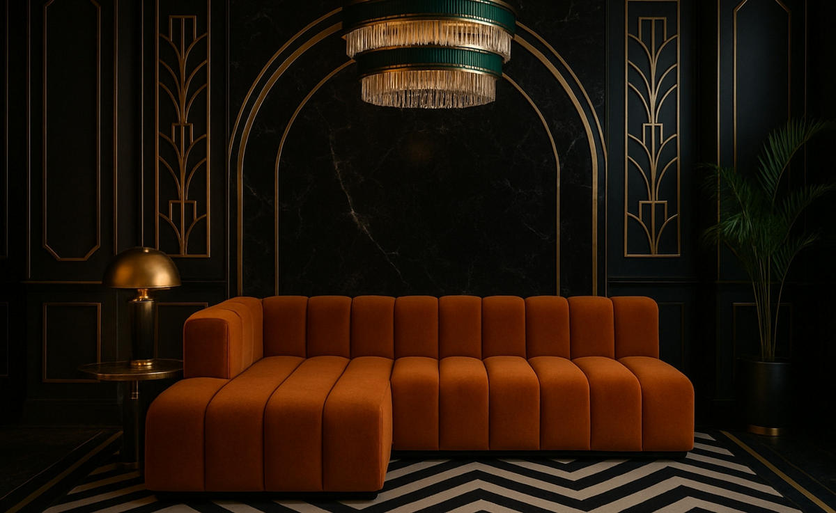 ECKSOFA GRAND L 295 cm, Stoff Salvador, Braun, Links - Braun, Holz (295/179cm) - Kaiser Möbel