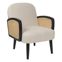 SESSEL Schwarz Dvenberg - Hellbraun/Beige, Textil (61/78/73cm) - Beliani