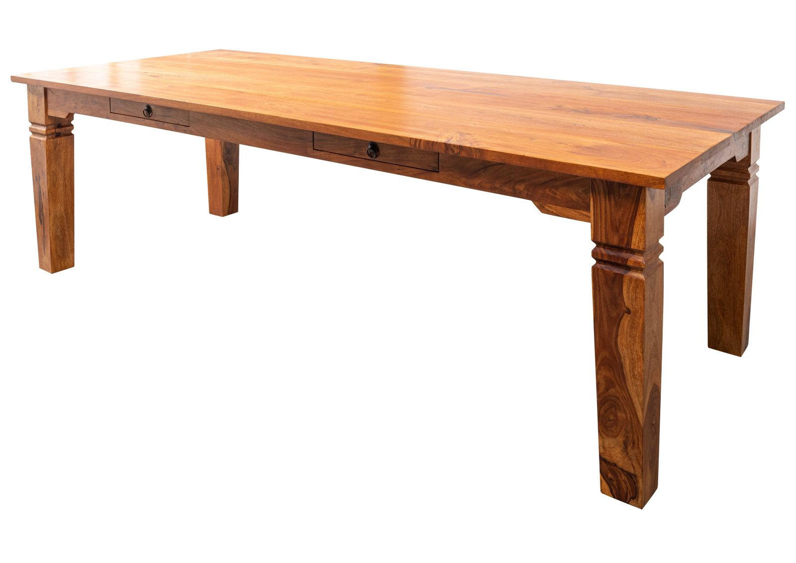 ESSTISCH Akazie 200x100x76 honig lackiert OXFORD #0606 - Braun, Holz (200/100/76cm) - Massivmoebel24
