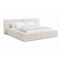 POLSTERBETT 08 180 x 200 cm – Riviera – Bett mit Gasdruckfedern und Stauraum - Creme, Holz (180/200cm) - ROYAL24_MARKT