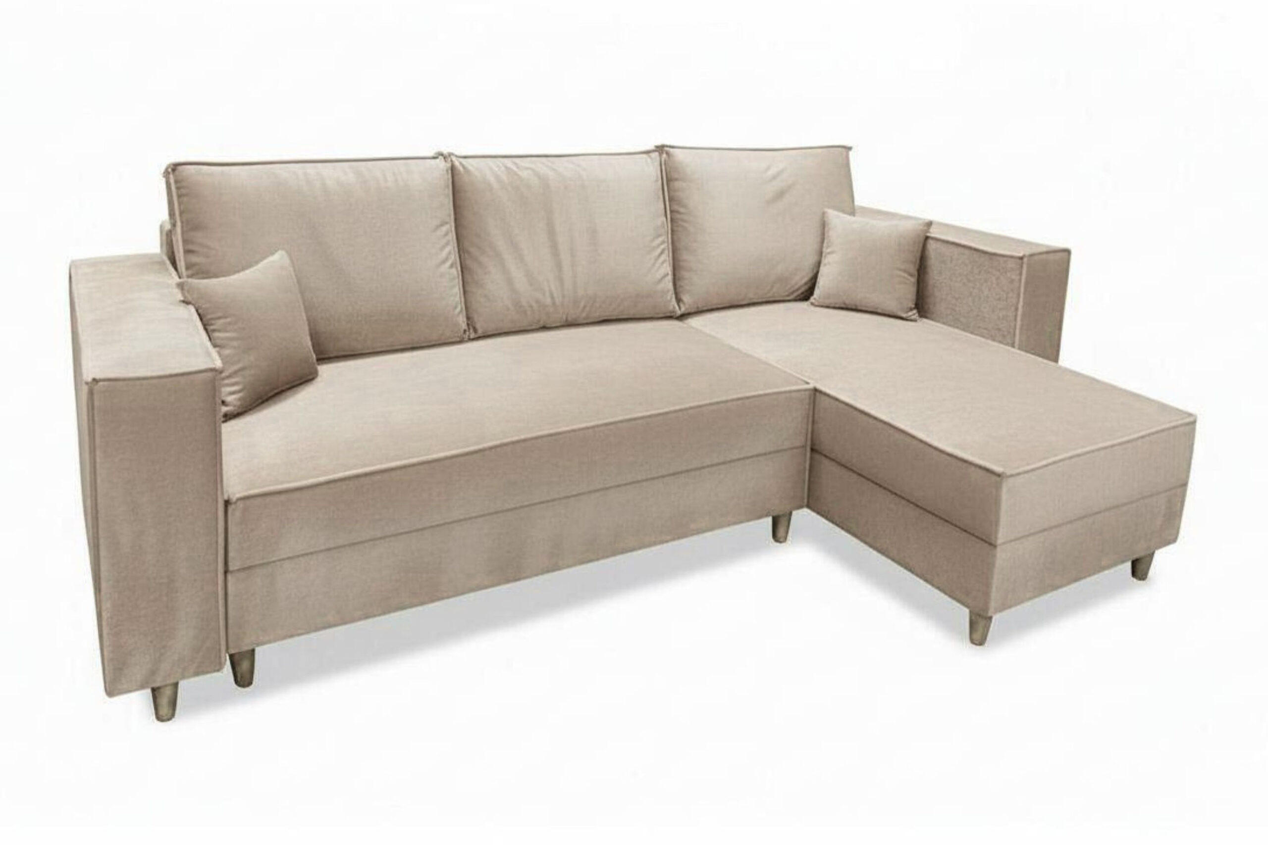 Marpur Ecksofa Beige 249x142 cm
