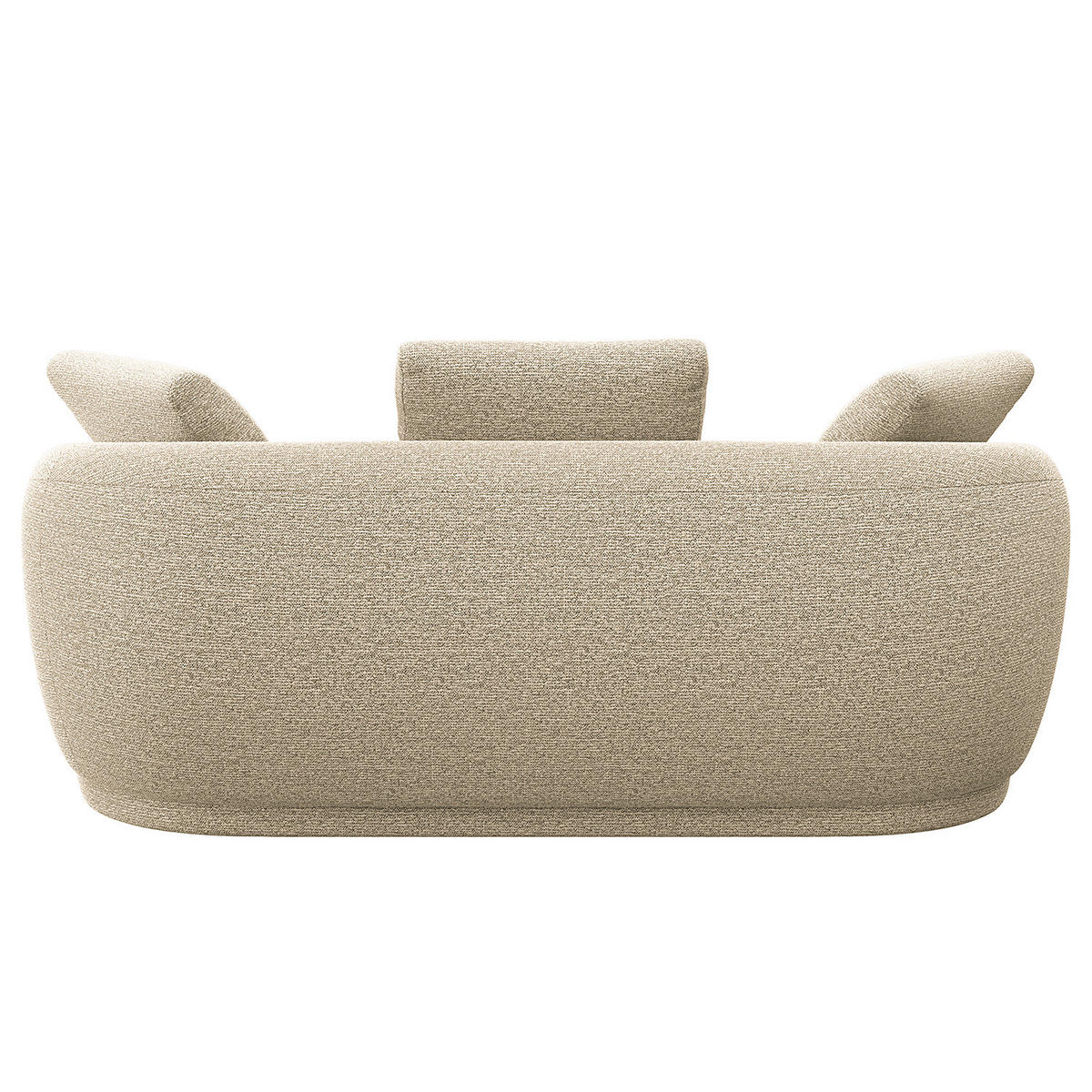2,5-SITZER SOFA - Creme, Textil (186/74/102cm) - home24