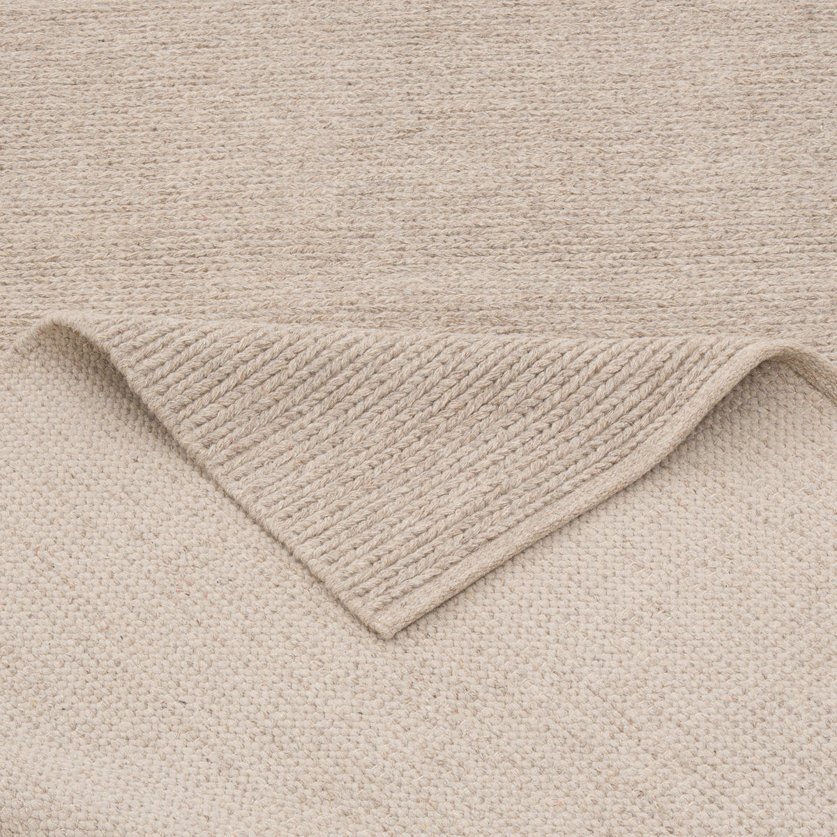 NATUR TEPPICH LÄUFER WOLLE SKARA - Beige, Naturmaterialen (70/140cm) - Pergamon