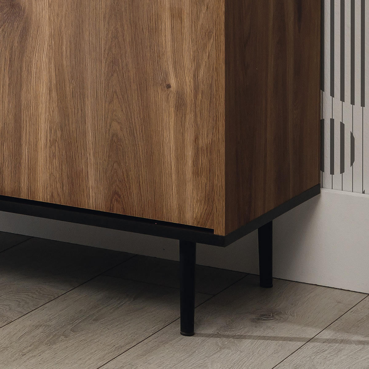 WOHNZIMMER-SET 4-TLG. Varedo-132 - Braun, Holzwerkstoff (464/200/62cm) - Lomado