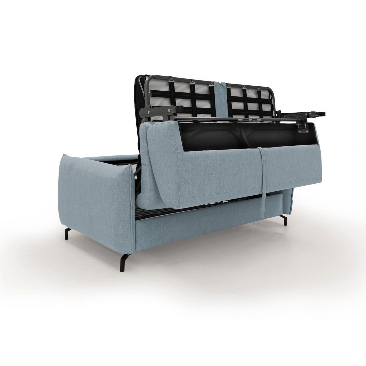 SCHLAFSOFA Scarlet - Hellblau, Textil (175/95/96cm) - Divani.store