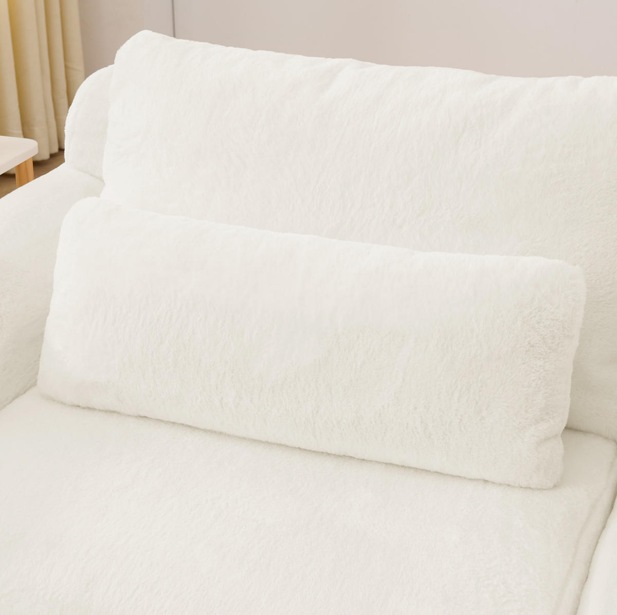 2-SITZER SOFA mit USB-Anschluss und Magazintasche Beige - Beige, Kunststoff (208/81/101cm) - Meubliv