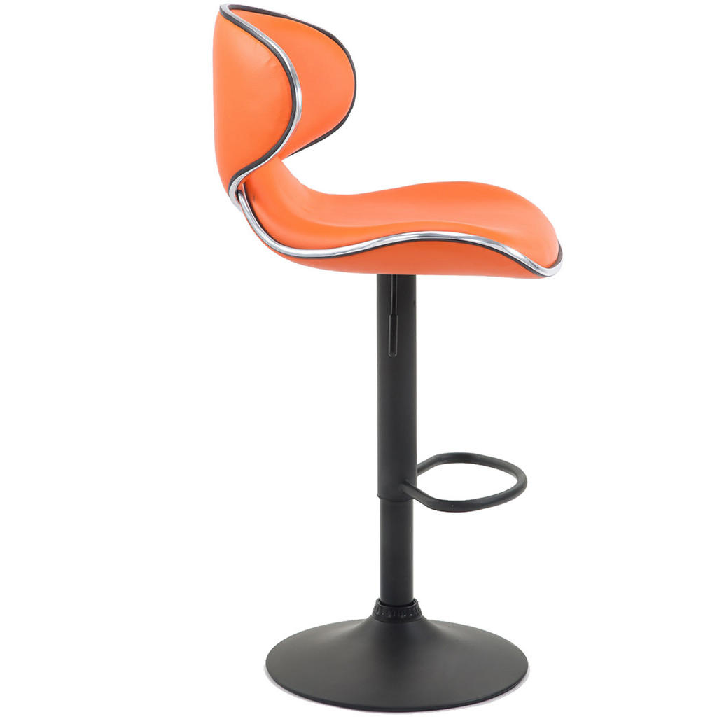 Thumbnail - CLP Barhocker, Orange, Textil, 46x88x49 cm, Esszimmer, Barmöbel, Barhocker