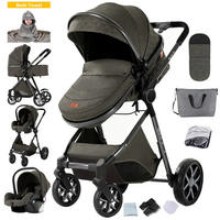 KINDERWAGENSET YV9-DUNKELGRAU - Dunkelgrau, Metall (80/60cm) - Kaket