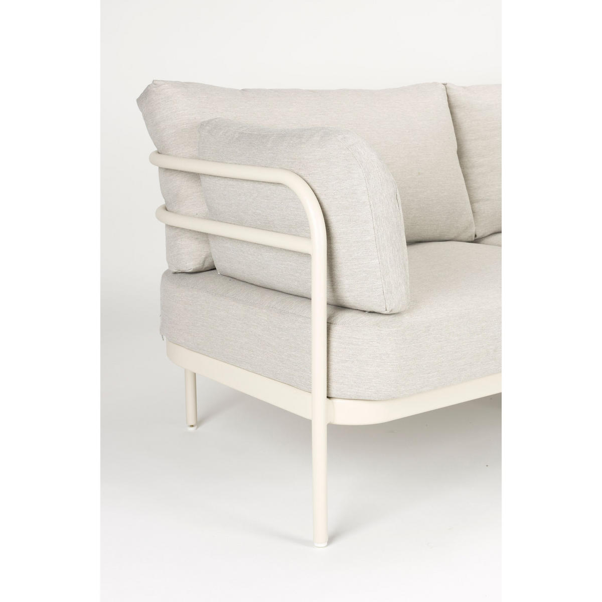 GARTENSET Vista Sofa/ 2 Sessel - Beige, Kunststoff - Zuiver