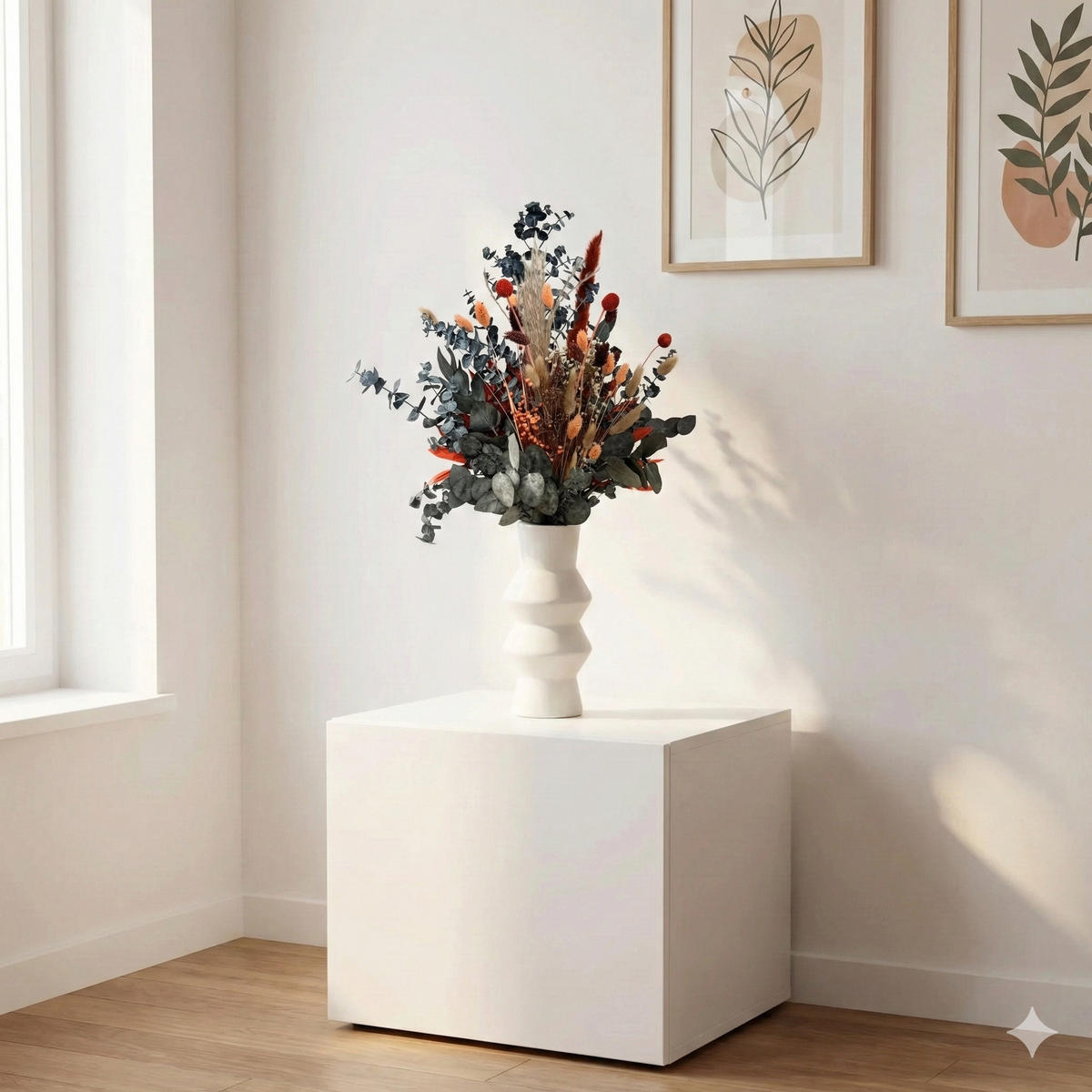 TOUCH of Autumn - Trockenblumenstrauß - 50 cm - Naturfarben, Naturmaterialien (50cm) - Lykke & You