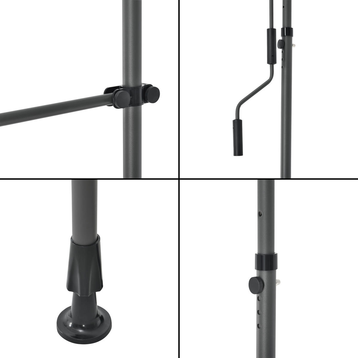 KLEMMMARKISE Stem - Gelb/Weiß, Textil/Metall (400/309/120cm) - pro.tec